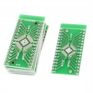 10 Pcs QFN32 to QFP32 Double Sides DIP Mounting PCB Adapter Converter Plate