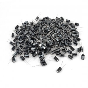 500 Pcs 8mm x 12mm 470UF 25V Polarized Radial Electrolytic Capacitor