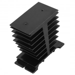 95mm x 50mm x 100mm Black Aluminium Heatsink Cooling Fin for Solid State Relay