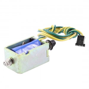 DC 12V 0.63A 2mm/450g 5mm/250g Open Frame Push Pull Type Solenoid Electromagnet
