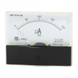 Measurement Tool Analog Panel Ammeter Gauge DC 0 - 200uA Measuring Range