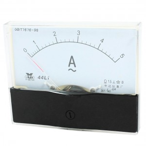 Fine Turning Dial Panel Ammeter Tester AC 0 - 5A Measuring Range 44L1