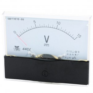 Measurement Tool Analog Panel Voltmeter DC 0 - 15V Measuring Range