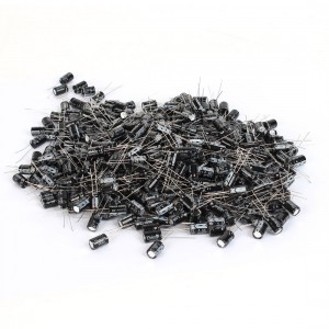 500 Pcs 8mm x 12mm 220UF 35V Polarized Radial Electrolytic Capacitor
