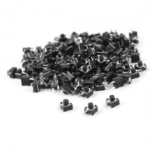 150 Pcs PCB Mounted Momentary Action 3-pin Tact Pushbutton Switch 4.5x4.5x4.5mm