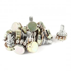 AC 220V B1M 1M Ohm Top Adjustment Single Turn Rotary Taper Potentiometer 15 Pcs