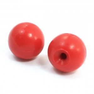 Pair 8mm Thread Diameter 30mm Dia Plastic Ball Knob Handle