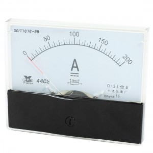 Measurement Tool Analog Panel Ammeter Gauge DC 0 - 200A Measuring Range