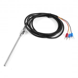 100mm x 5mm 2 Meters PT Type 0-400C Temprature Sensor Thermocouple Probe