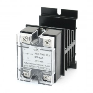 4-20mA to AC 28-280V 50A Single Phase Solid State Relay w Aluminum Heat Sink
