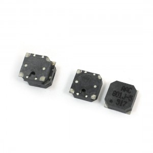 KLJ-8530A Black SMD SMT Type Buzzer 8.5mm x 8.5mm x 3mm 4 Pcs
