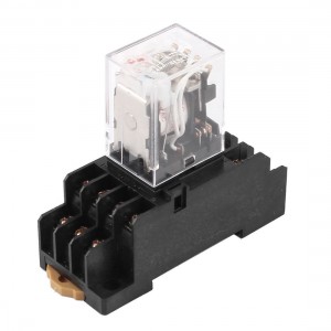 HH54PL AC 36V Coil 4PDT 14Pin 35mm DIN Rail Electromagnetic Power Relay