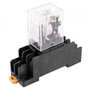 AC 380V Coil Red Indicator Light DPDT 8 Pins Power Relay + Socket Base