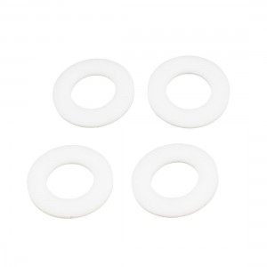 2Pcs Round White Plastic Washer Spacer 12mm x 6.35mm x 1mm for RC Plane Model