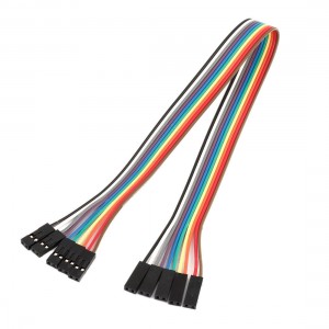 30cm 2.54mm 2 Pin Female to Female F/F Jumper Wire Cable Connector 5 Pcs