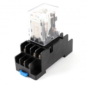 AC 36V Coil 3PDT 11 Pin Red LED General Purpose Power Relay w Socket Base