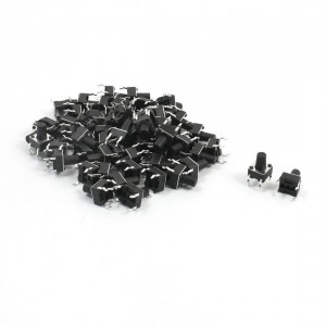 55Pcs Momentary Tact Tactile Push Button Switch 6x6x8.5mm 4-pin DIP