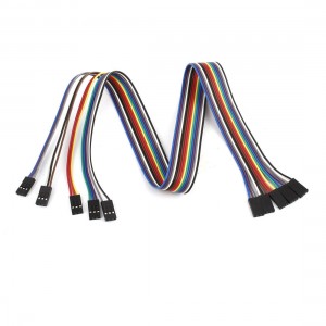 50cm 2.54mm 3 Pin Female to Female F/F Jumper Wire Cable Connector 5 Pcs