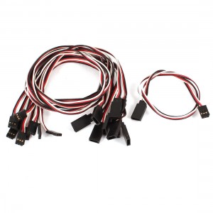 10pcs 50cm 20" Long 3 Terminals M/F Servo Extension Lead Wire for RC Helicopter