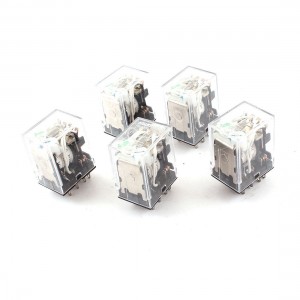 5pcs HH54PL DC 24V Coil 4PDT Green LED Lamp Light General Purpose Power Relay