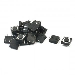 25Pcs Momentary Tact Tactile Push Button Switch 12x12x4.3mm 4-pin DIP
