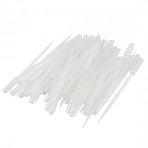 100 Pcs Plastic Disposable Graduated Transfer Pipettes Eye Dropper 5ML