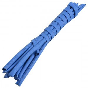 Blue 6.5Ft 2M Long 3mm Dia Polyolefin Heat Shrinkable Tube Tubing