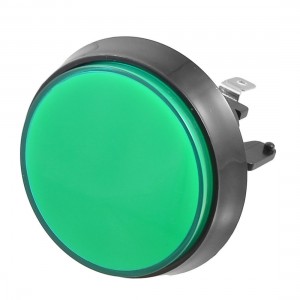 Arcade Game Machine 52mm Dia Green Cap Push Button for Switch