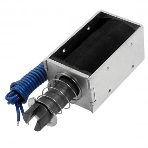 DC 24V 0.8A 5mm Stroke 1.7kg Force Push Type Solenoid Electromagnet