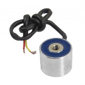 DC 24V 0.2A 3kg Sucked Type Round Solenoid Electromagnet