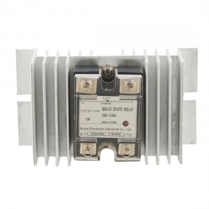 10A DC-AC Single Phase Solid State Relay SSR DC 3-32V / AC 24-480V + Heat Sink