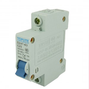 Single Pole Mini Circuit Breaker Auxiliary DZ47-63 C20