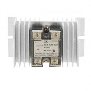 60A DC-AC Single Phase Solid State Relay SSR DC 3-32V / AC 24-480V + Heat Sink
