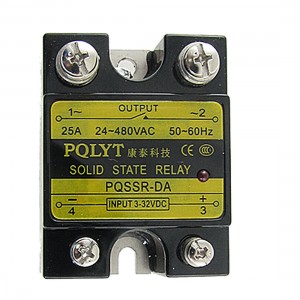 DC to AC Single Phase Solid State Relay SSR-25A 3-32V 24-480V w Clear Cover