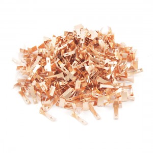 500 Pcs 280-0.1/8.1 Gold Tone Carbon Brush Holder for R260/280 Motor Jajwu