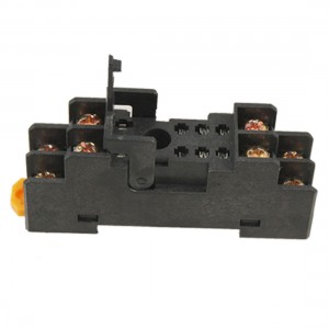 P2RF-08 8 Pin Power Relay Base Socket DIN Rail Mount