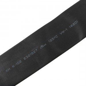 Black 20mm Diameter Polyolefin 2:1 Halogen-Free Heat Shrink Tubing 1M 3.3Ft