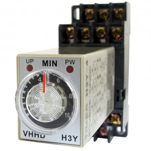 DC 24V 0-10 Minute 10m Timer Power On Delay Time Relay 14 Pin H3Y-4 + Socket