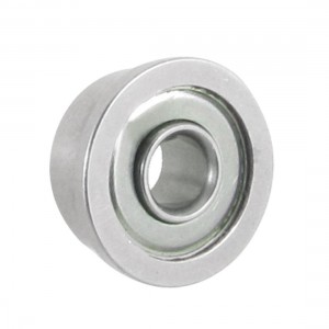 3mm x 8mm x 4mm Radial Sealed Deep Groove Flanged Ball Bearing Silver Tone