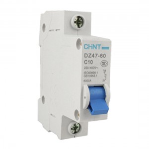 DZ47-60 C10 6000A Breaking Capacity 1P Circuit Breaker