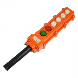 Hoist Crane Control Station 4 Way Push Button Switch AC 250V/5A 500V/2A