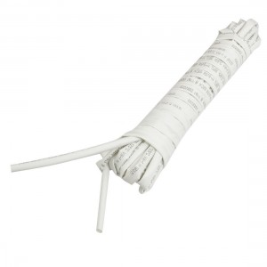 Ratio 3.5mm Dia White Polyolefin Heat Shrinkable Tube 6M 19.7Ft