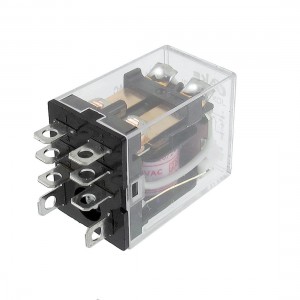 JQX-13F LY2 220/240VAC Coil Voltage 2P2T 8 Pins 10A Red LED Light Power Relay