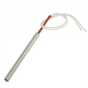Whtie Wired Single End Cartridge Heater 380V 300W 10mm x 120mm