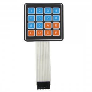 4x4 16 Key Matrix DIY Membrane Switch Touch Pad 65x60x0.8mm DC 12V