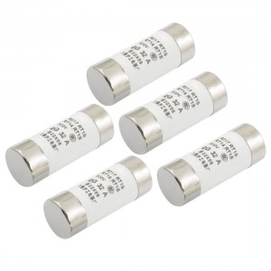 5 Pcs RO17 Series 500V 32A Cylinder Cap Ceramic Fast Blow Fuse Links 22x58mm