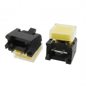 10 Pcs Square Cap Momentary Tact Push Button Switch Right Angle 12 x 12 x 9mm