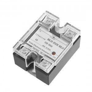 AC-AC Single Phase SSR-50AA 90-280V 24-480V Solid State Relay