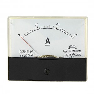 Analog 0-75A DC Current Panel Ampere Meter Guage 44C2