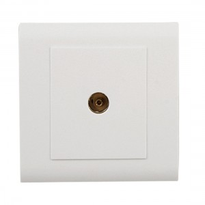 1 Gang TV Socket Mounting Coaxial Outlet Wall Plate Glzgs